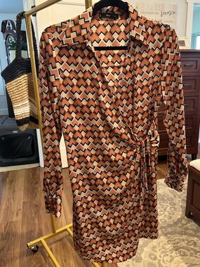 Mango | Dresses | Mango Pleated Flowy Midi Dress Large Nwt | Poshmark